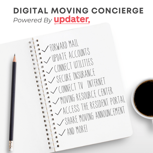 digital moving concierge powered by updater